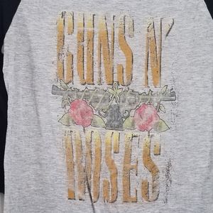 Guns N' Rose's size medium 3/4 sleeve top